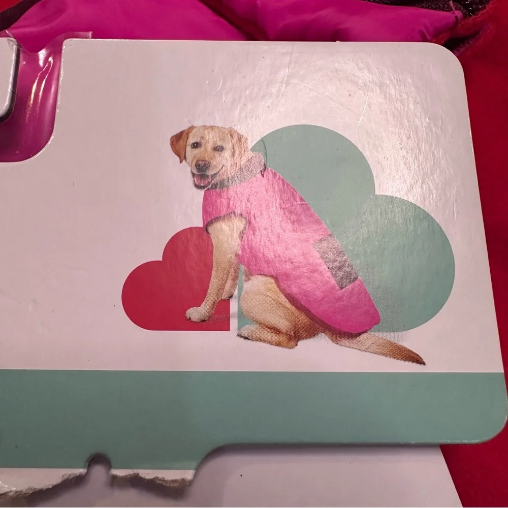Boots & Barkley Puffer‎ dog vest Target Red & pink size medium